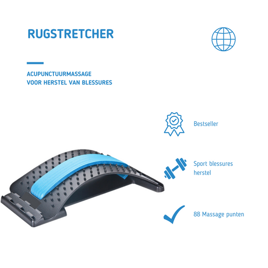 MOLOO-Rugstretcher-Blauw-Acupunctuurmassage-Backstretcher-Mass