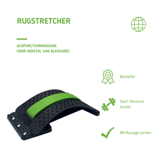MOLOO-Rugstretcher-Groen-Acupunctuurmassage-Backstretcher