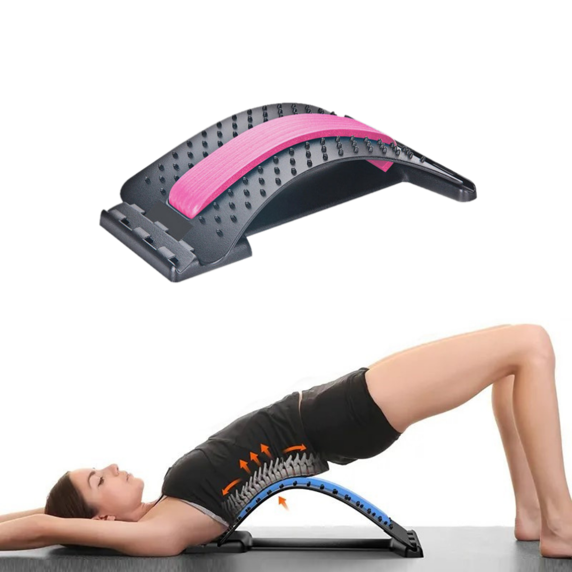 MOLOO-Rugstretcher-Roze-Acupunctuurmassage-Backstretcher
