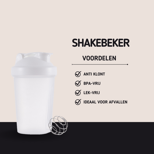 MOLOO-Shakebeker-Wit-Proteine-Beker-Waterfles-Drinkfles-Sportbeker-400ml