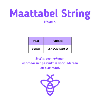 Gepersonaliseerde String met Naam - Stijlvolle en Comfortabele Lingerie voor Dames