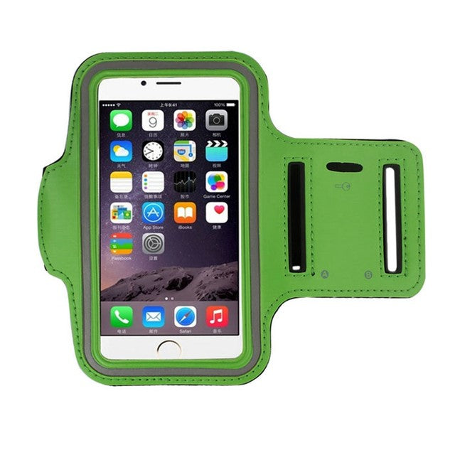 MOLOO-Universele-Smartphone-Armband-Groen-Hardloopband-Sportarmbanden-Reflecterend