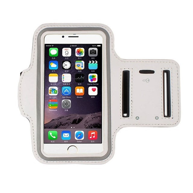 MOLOO-Universele-Smartphone-Armband-Wit-Hardloopband-Sportarmbanden-Reflecterend