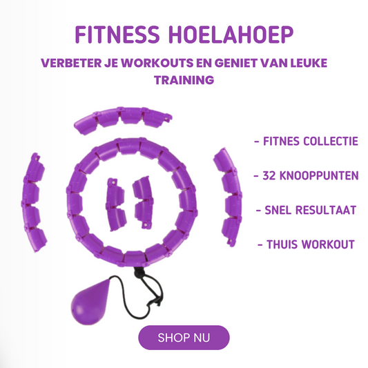 MOLOO-Verstelbare-Fitness-Hoelahoep-Met-Gewicht-Paars-Sport-Hoepel-32-Punten