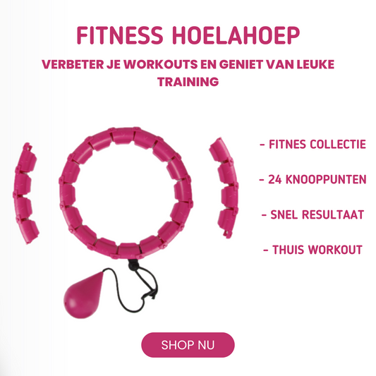 MOLOO-Verstelbare-Fitness-Hoelahoep-Met-Gewicht-Roze-Sport-Hoepel-24-Punten