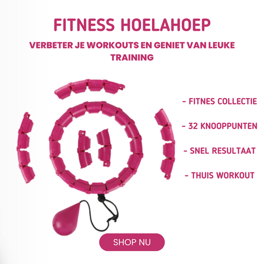 MOLOO-Verstelbare-Fitness-Hoelahoep-Met-Gewicht-Roze-Sport-Hoepel-32-Punten