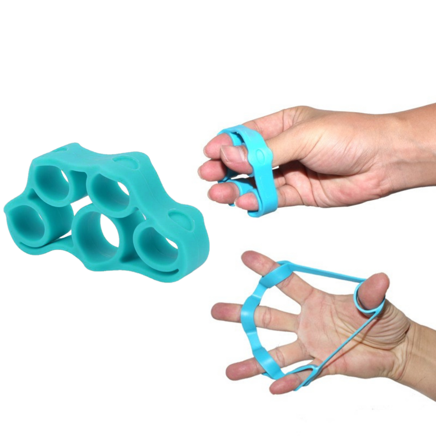 MOLOO Vingerelastieken Donkerblauw Vingertrainer Finger trainer Handrevalidatie Griptrainer Arm Hand Stretcher