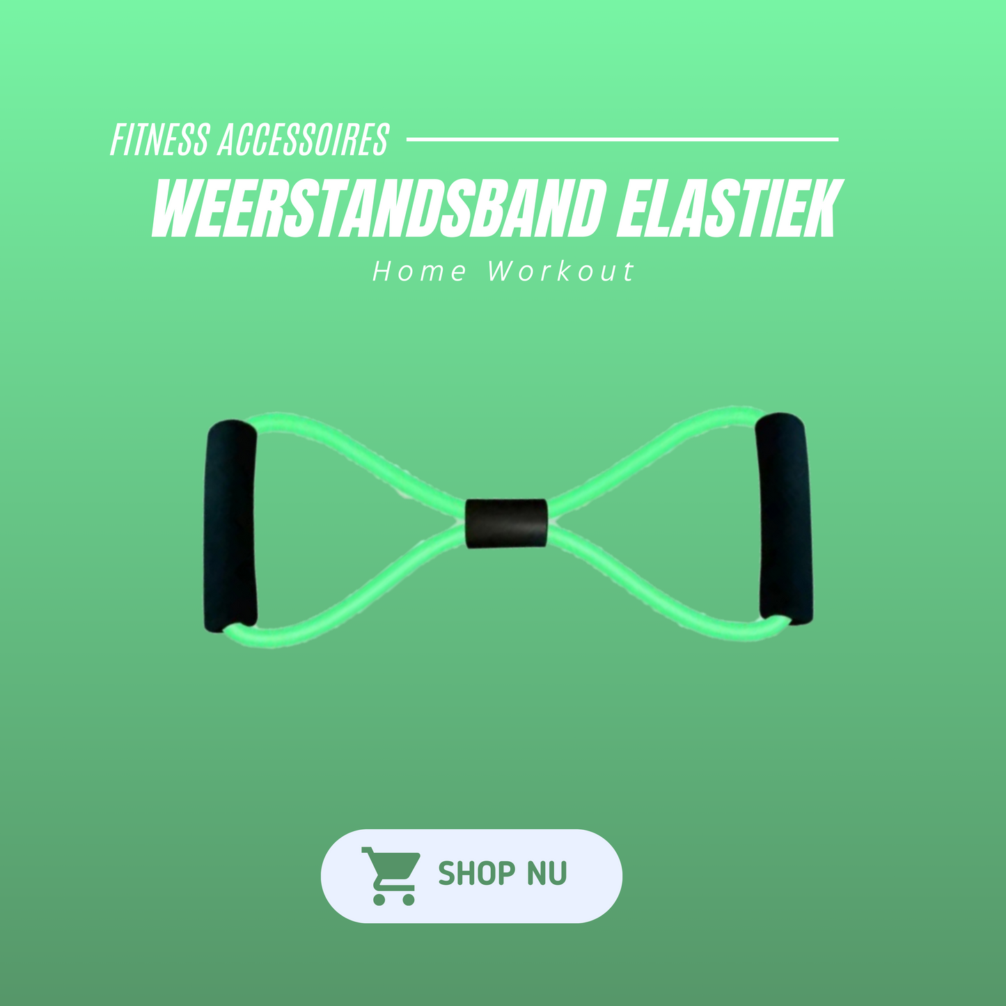 MOLOO-Weerstandsband-Groen-Fitness-Elastiek-Trainingsbanden-Home-Workout