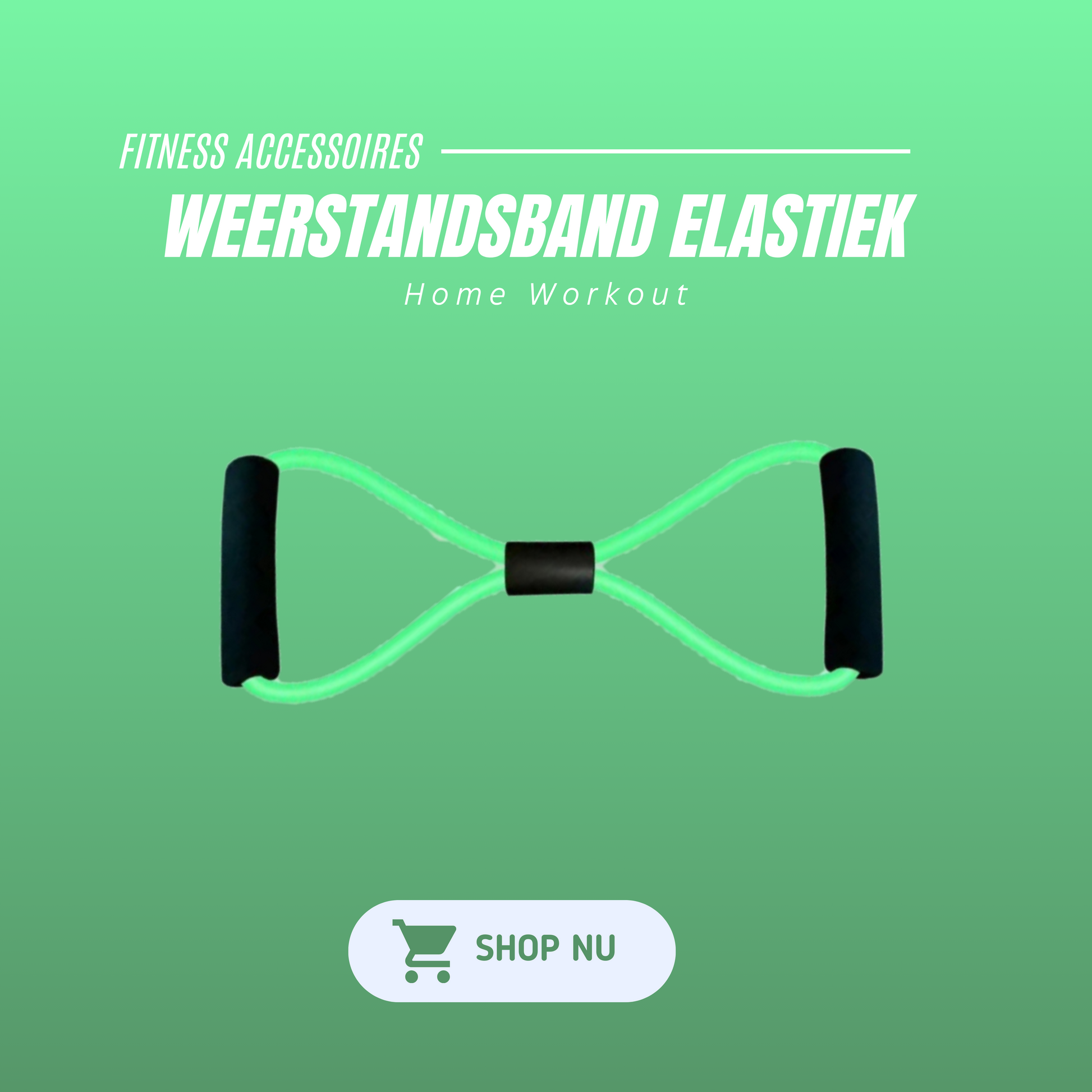 MOLOO-Weerstandsband-Groen-Fitness-Elastiek-Trainingsbanden-Home-Workout