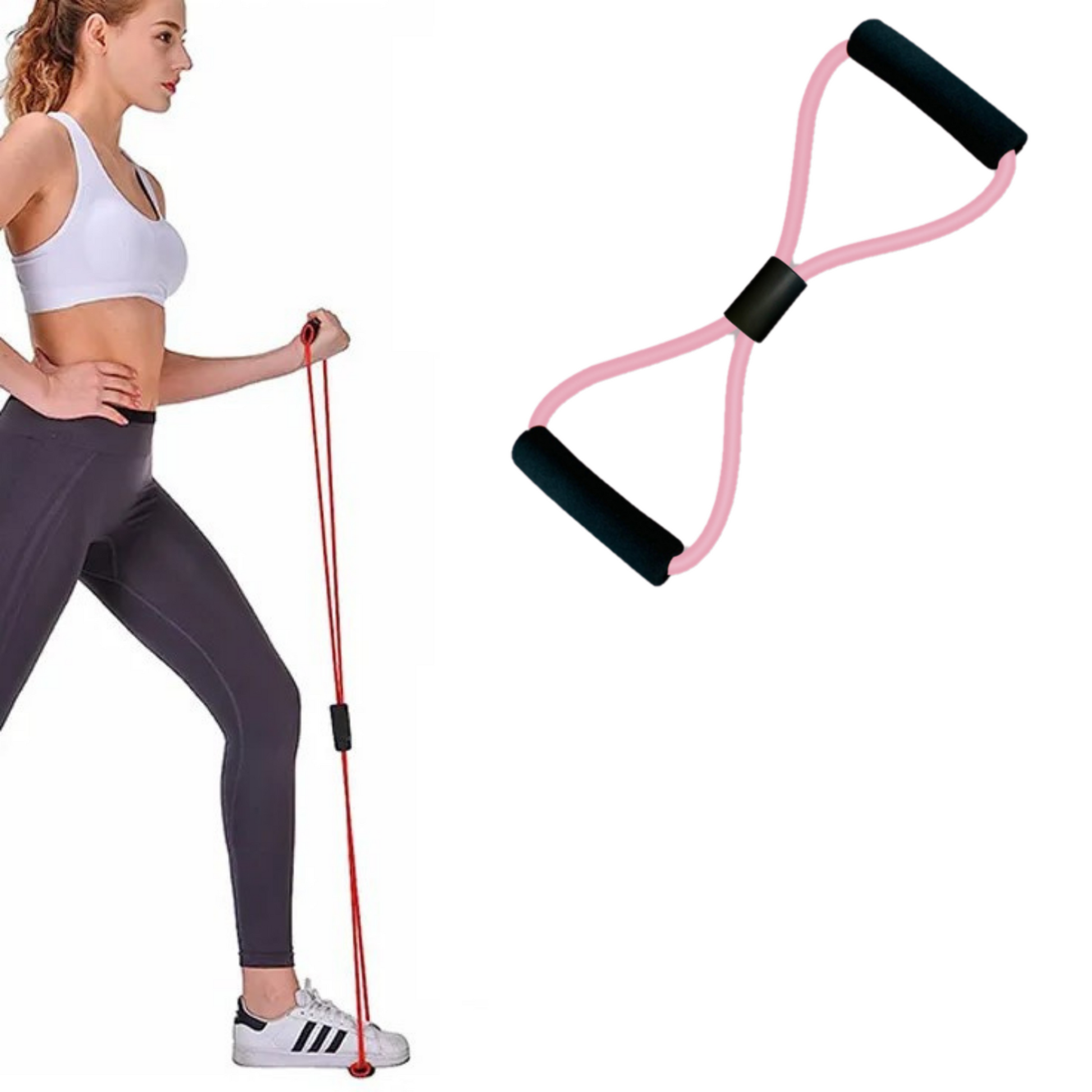 MOLOO-Weerstandsband-Roze-Fitness-Elastiek-Trainingsbanden-Home-Workout