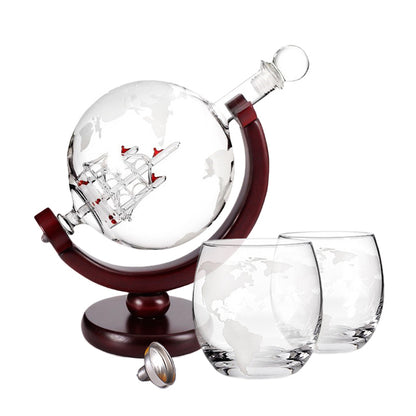MOLOO-Whiskey-Globe-Decanter-Set-Luxe-Wereldbol-Whiskey-Karaf-900-ML