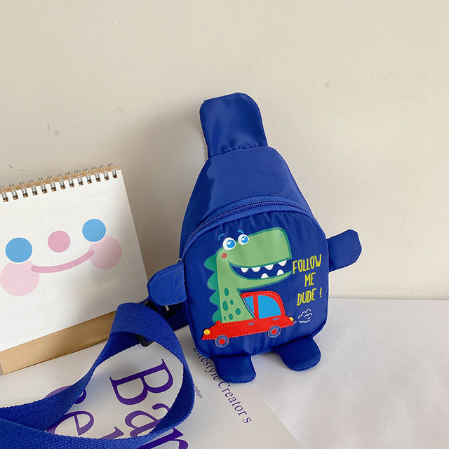MOLOO-Dinosaurus-Kinder-Rugzak-Blauw-Rugtas-Kleutertas-Schooltas