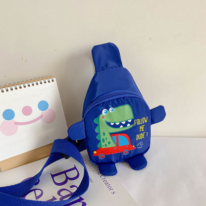 MOLOO-Dinosaurus-Kinder-Rugzak-Blauw-Rugtas-Kleutertas-Schooltas