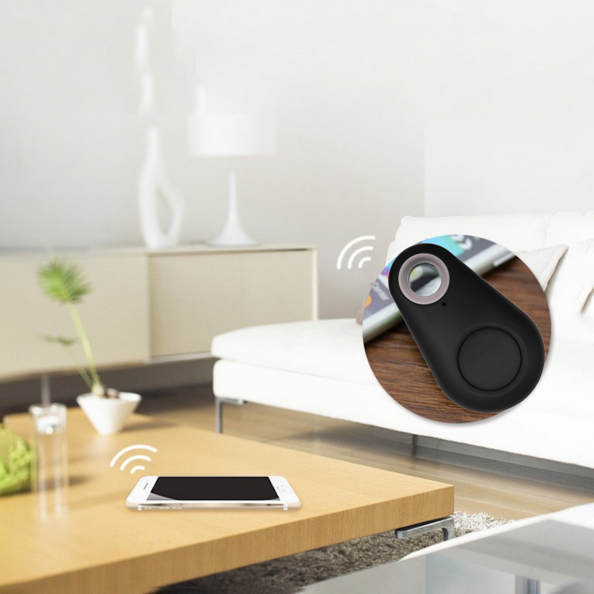MOLOO-iTag-Key-Finder-Zwart-GPS-Tracker-Hond-GPS-Sleutelhanger-Bagage-Tracker