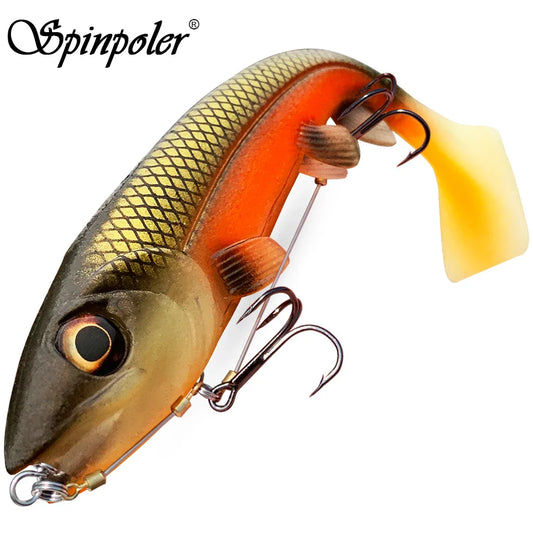 Softbait visjes met interne glitter