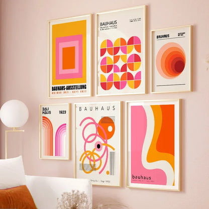 Grote poster voor boven het bed