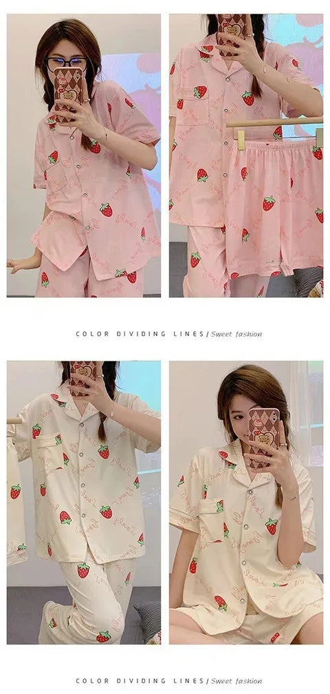 Dames pyjama set met zachte fleece