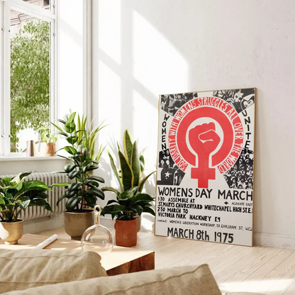 Poster met lijntekening van gezicht
