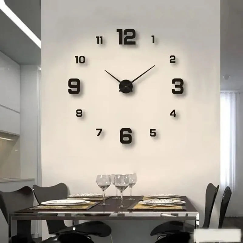 Decoratie woonkamer accessoires - Moderne XXL Wandklok voor een stijlvolle tijdbeleving