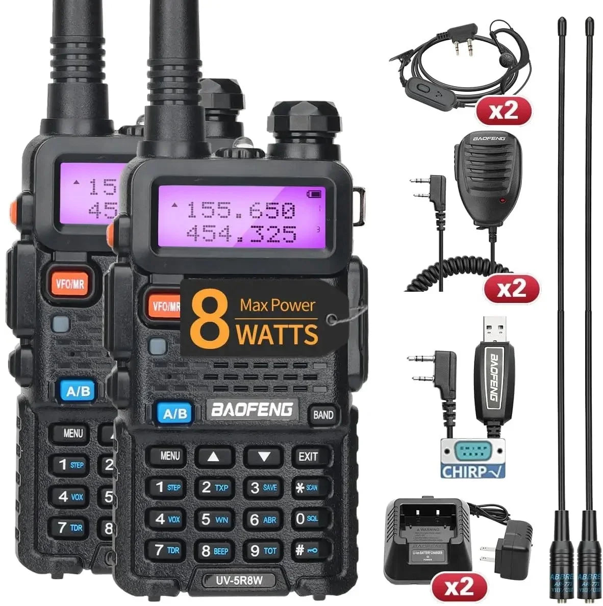 Walkie talkies met lange standbytijd