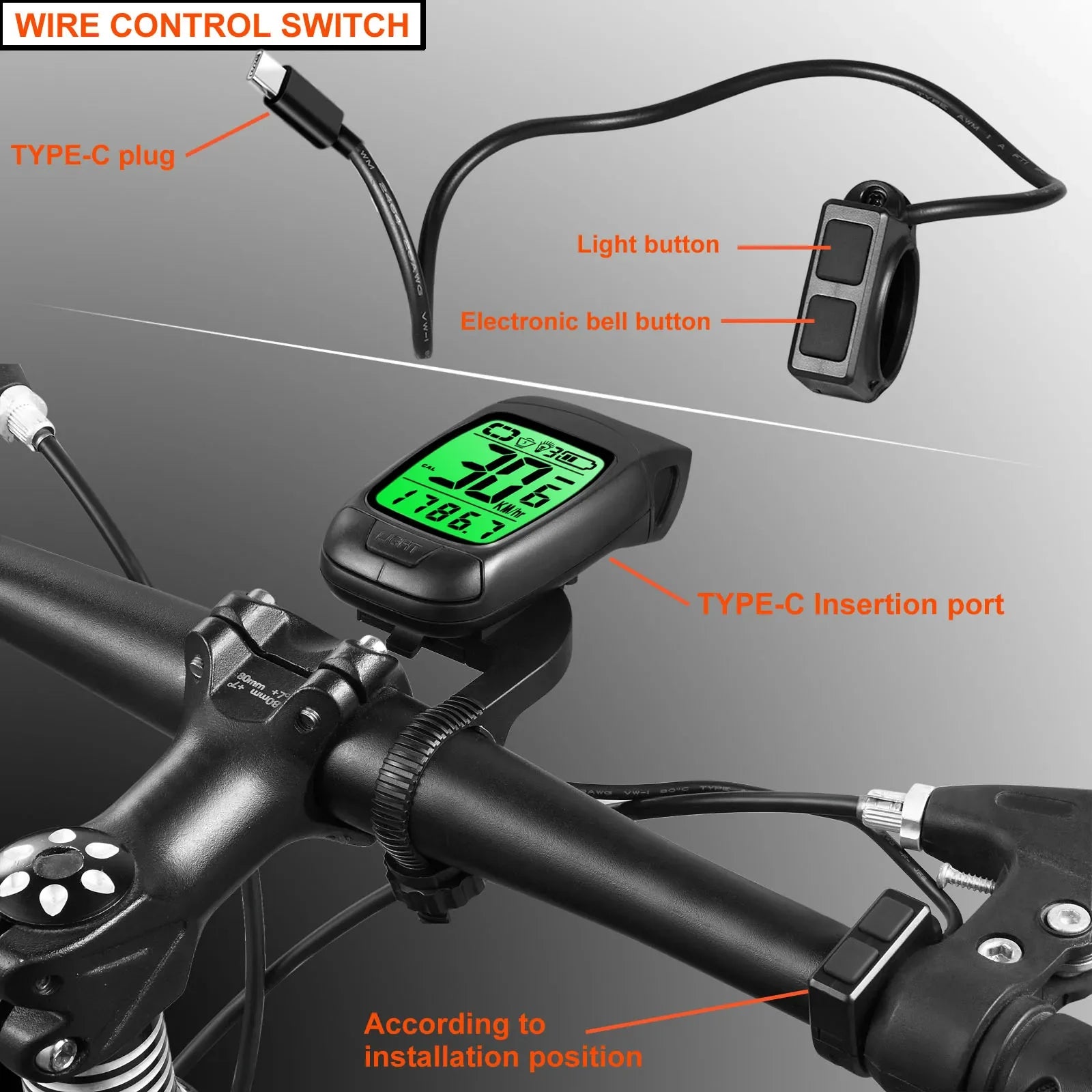 Fietslamp met lichtsensor en automatische activatie