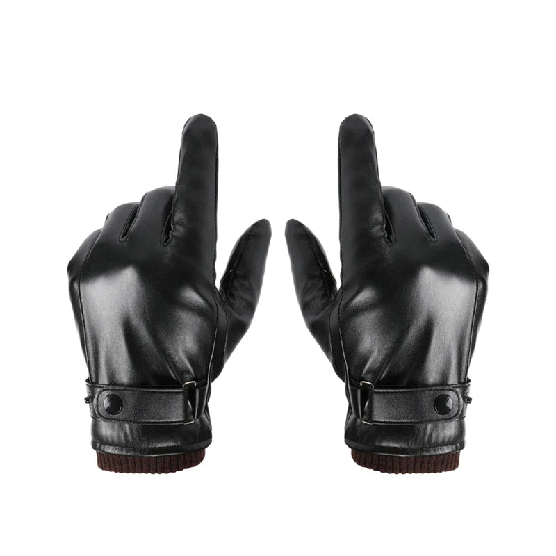 Urban stijl herenhandschoenen van leder