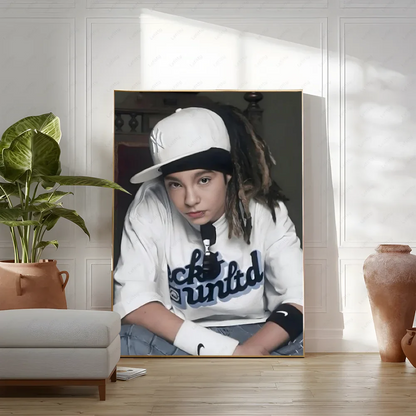 Woonkamer poster met rustgevende kleuren