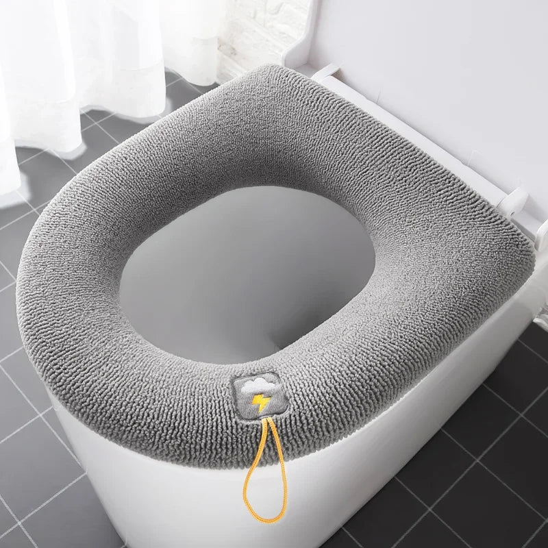 Toilet bril wit met rubber dopjes – Antislip