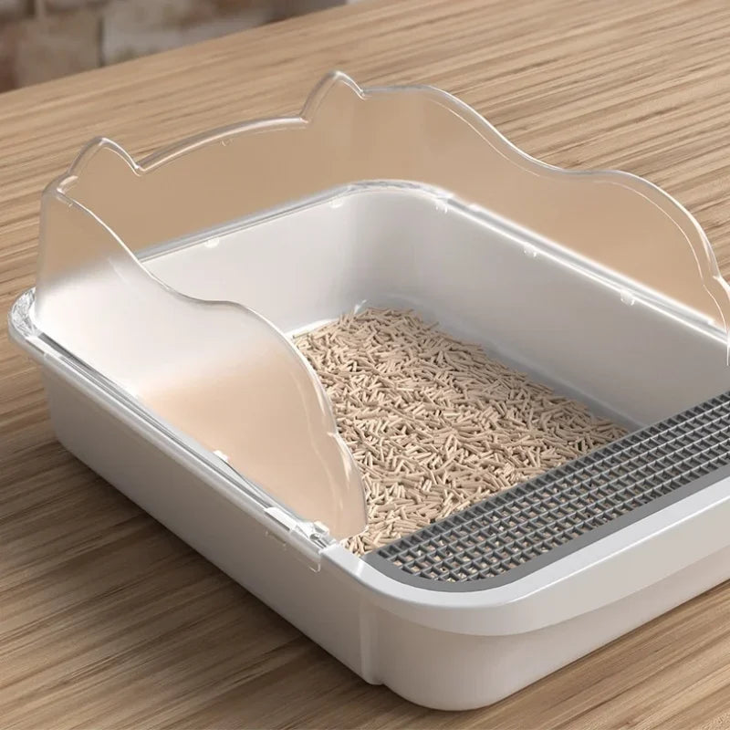 Design kattenbak met houten afwerking – Elegante look