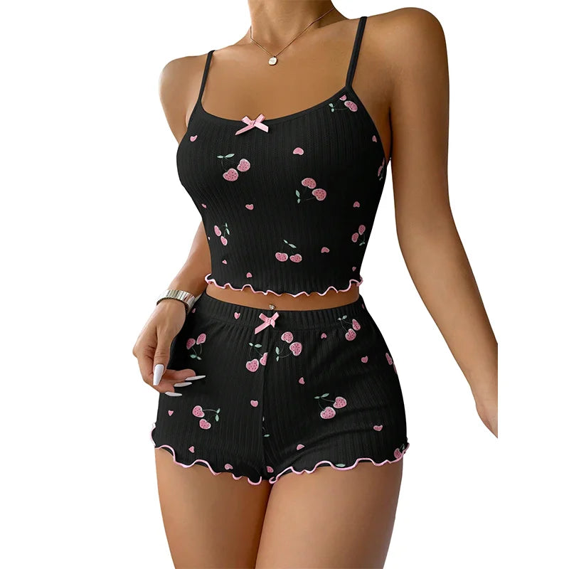 Dames pyjama winter met gevoerde stof