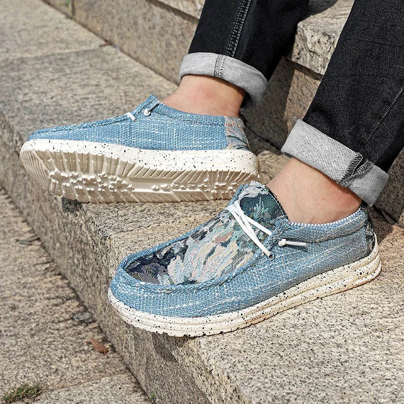 Zomerse mocassins voor heren met zachte zool