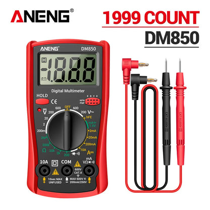 Multimeter met alarm bij foutieve aansluiting