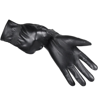 Herenhandschoenen met klassieke lederen look