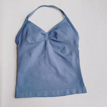 Modieuze yoga kleding met rugdetail