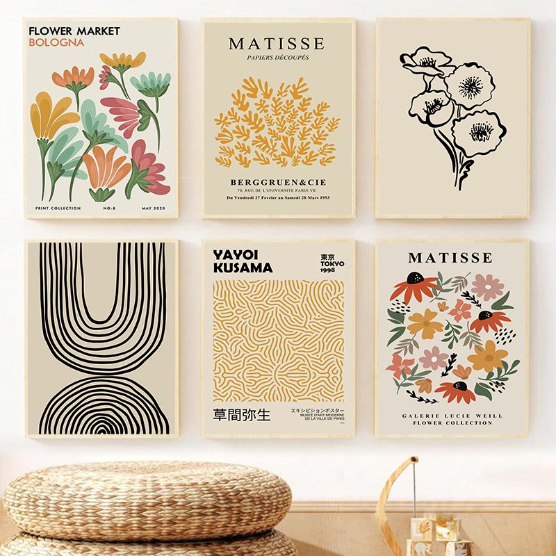 Posters in galerie-opstelling combineren