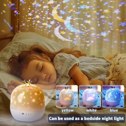 Sterrenhemel projector lamp met zacht LED-licht
