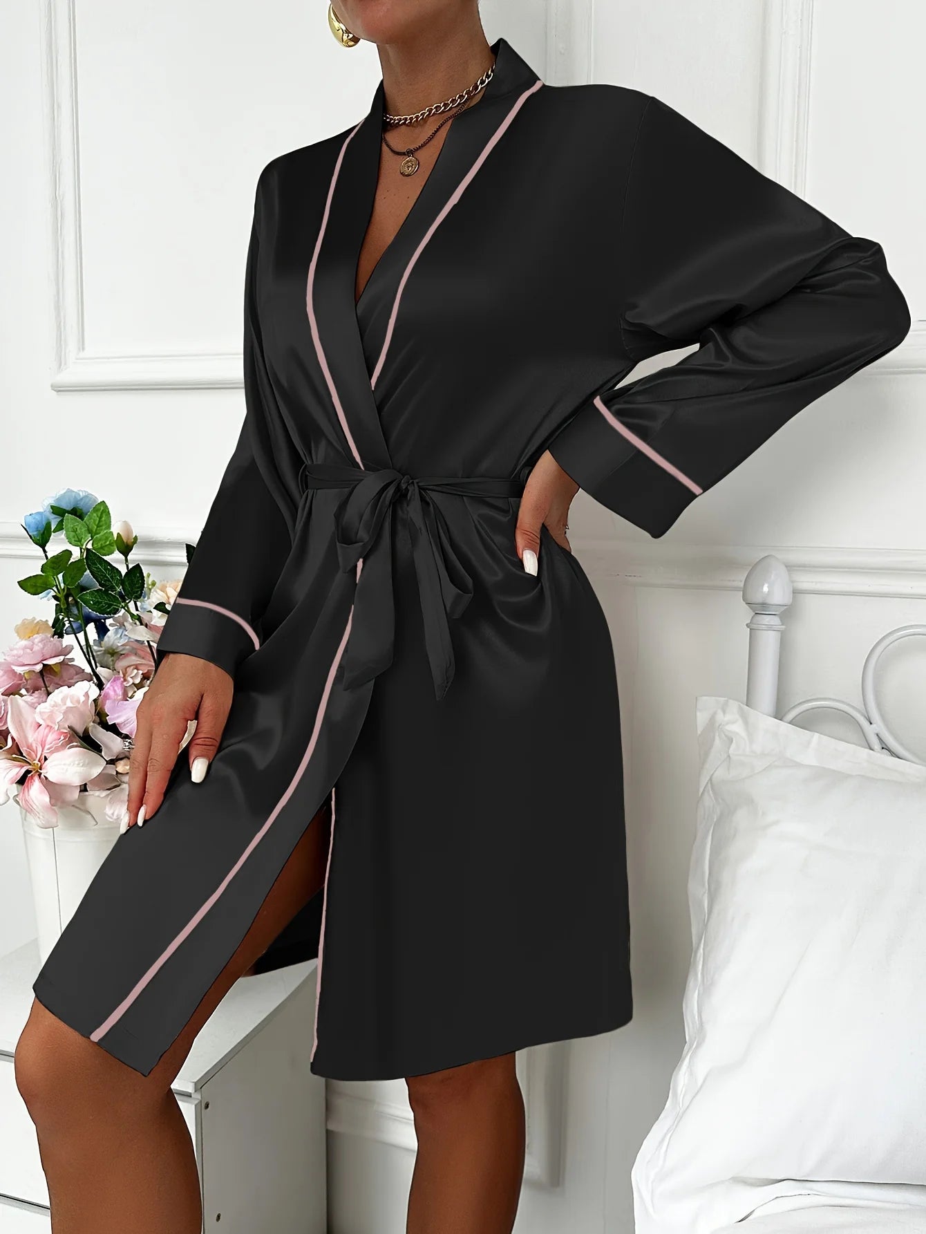 Ochtendjas dames fleece gevoerd – Voor koude dagen