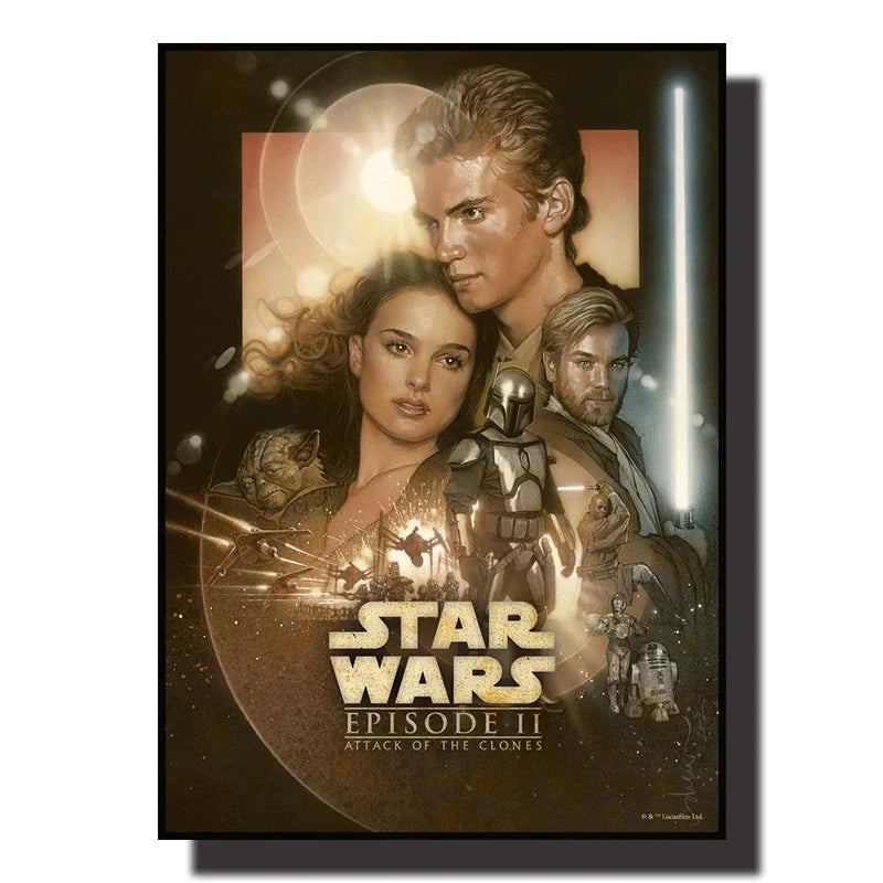 Posters in zwart houtframe ophangen