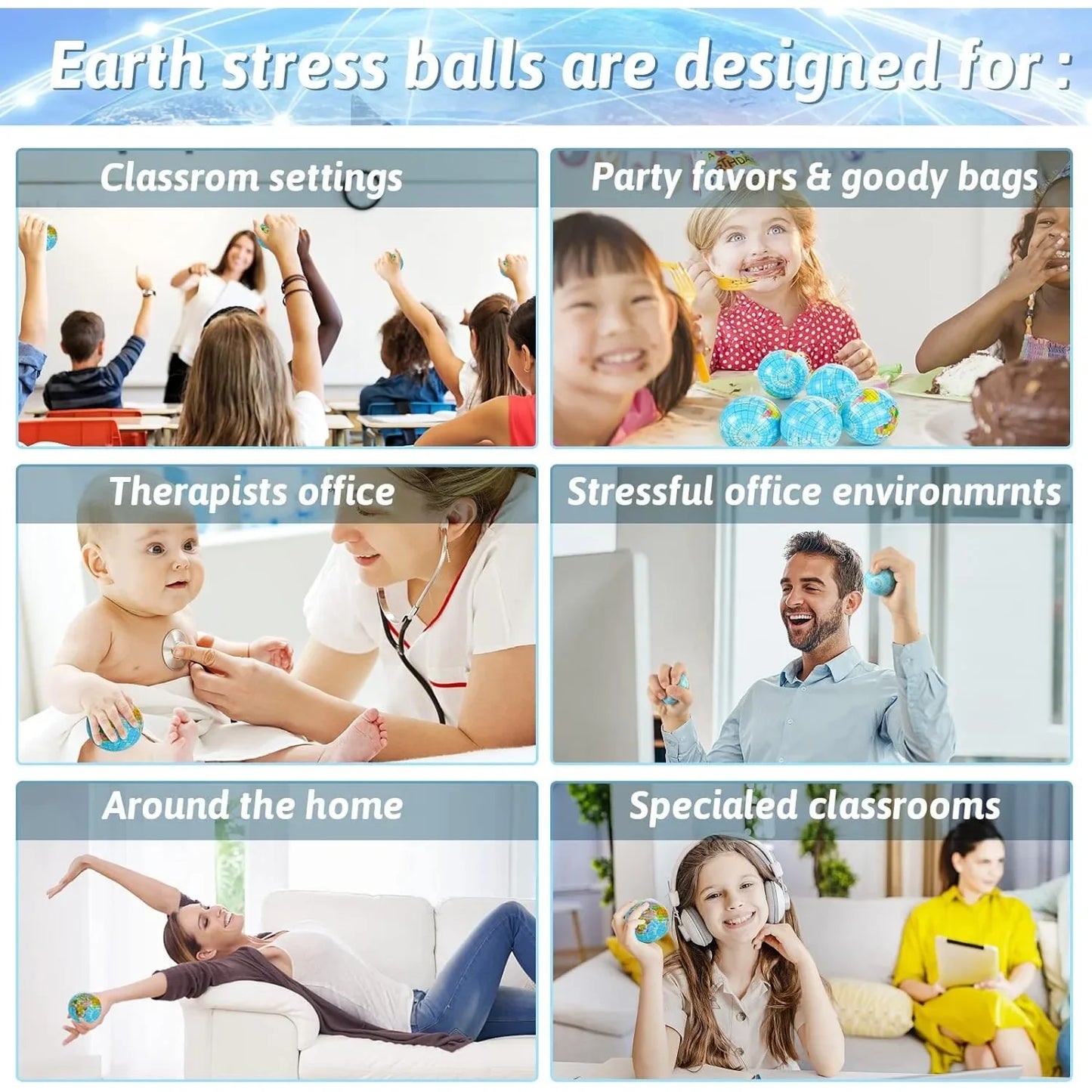 Kruidvat stressbal met verende kern