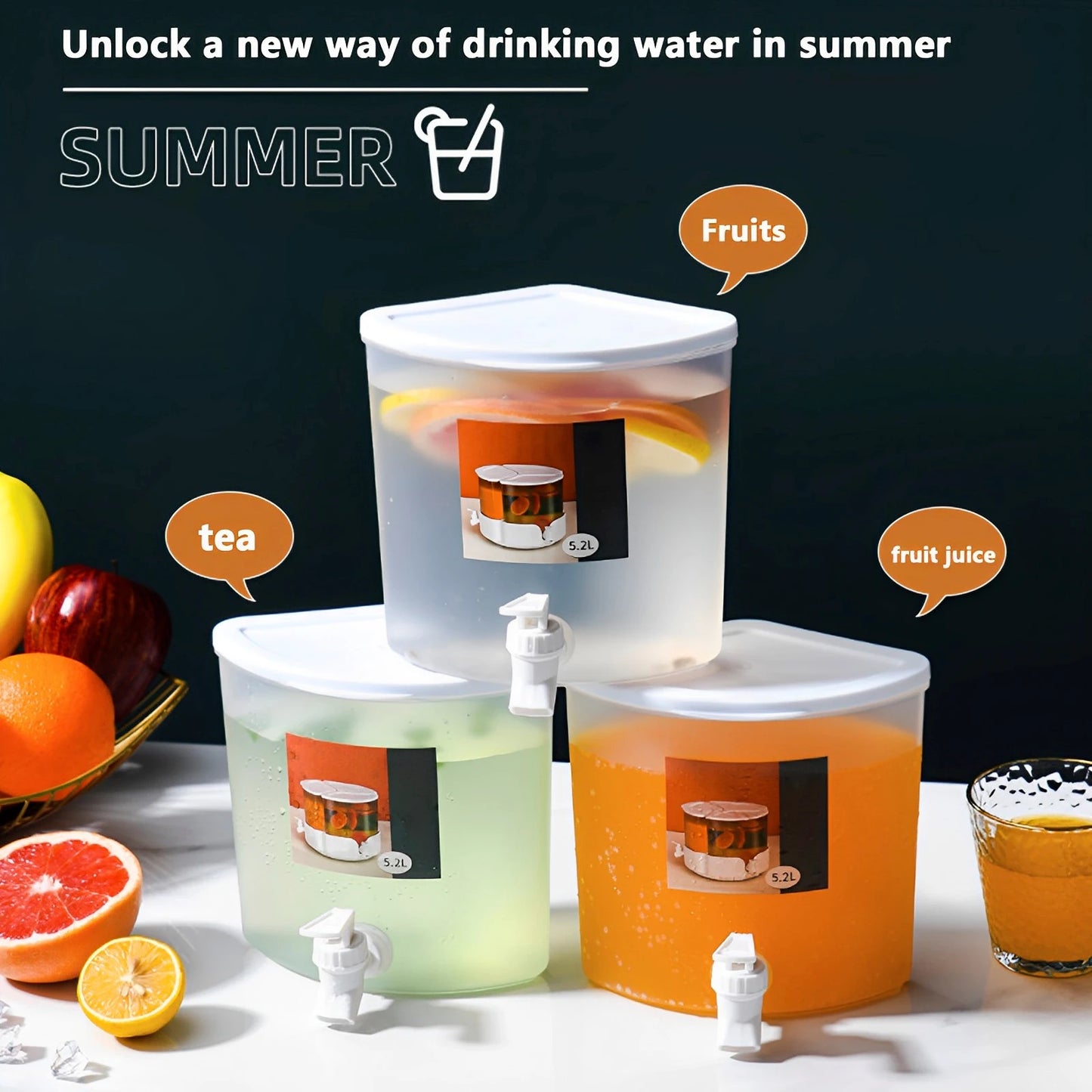 Drankdispenser met beschermhoes – Voor gebruik buiten