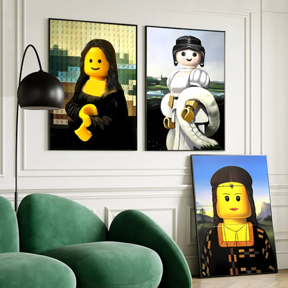 Poster in zachte pastelkleuren