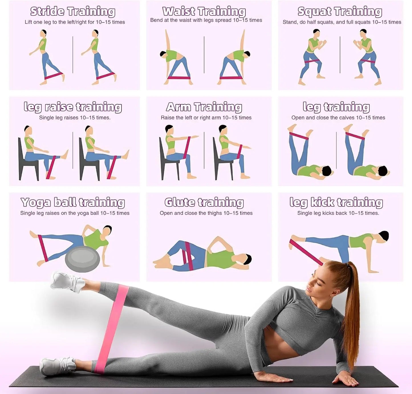 Glute banden voor vrouwen – Specifiek voor bilspieren