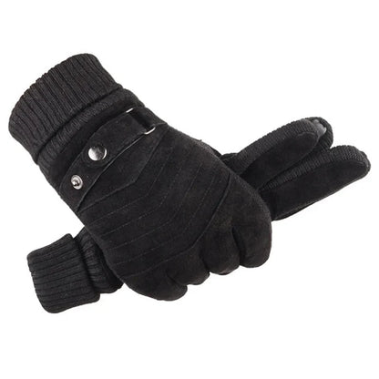 Leren herenhandschoenen met thermisch comfort