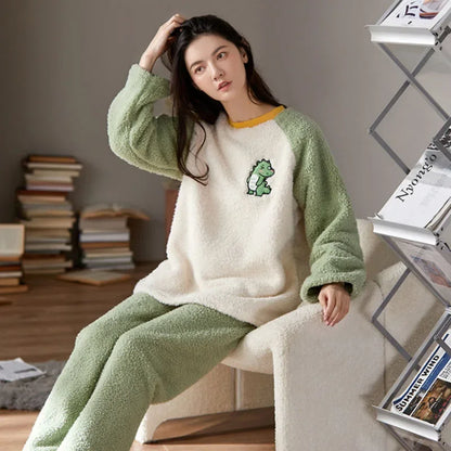 Dames pyjama Wibra met vrolijke motieven