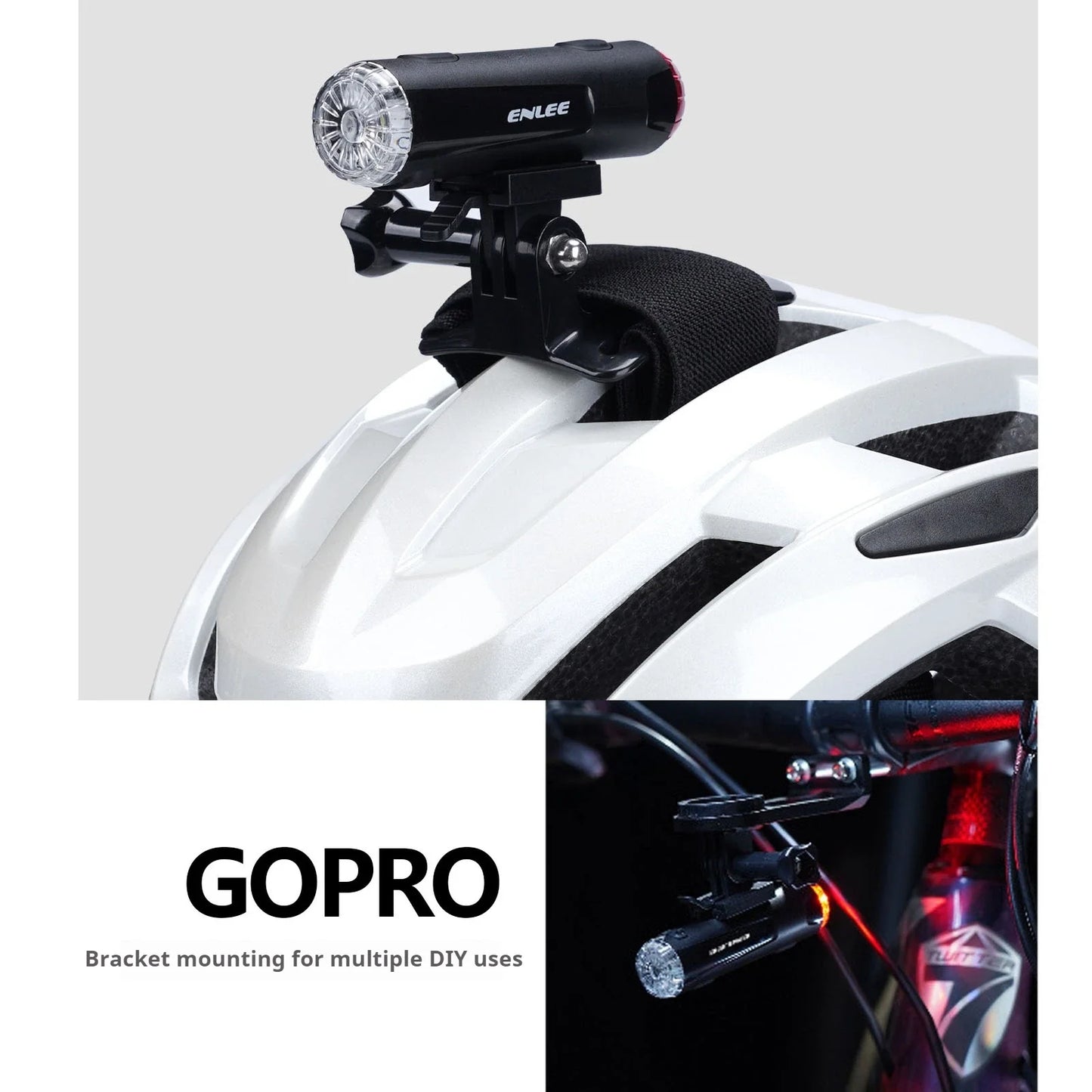 Compacte LED fietslamp met hoge lumenoutput