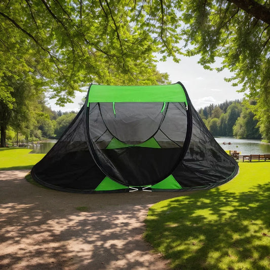 Camping tent met sterke stokken – Weerbestendig en stabiel