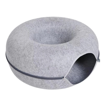 Kattenpaal met houten panelen – Rustieke look