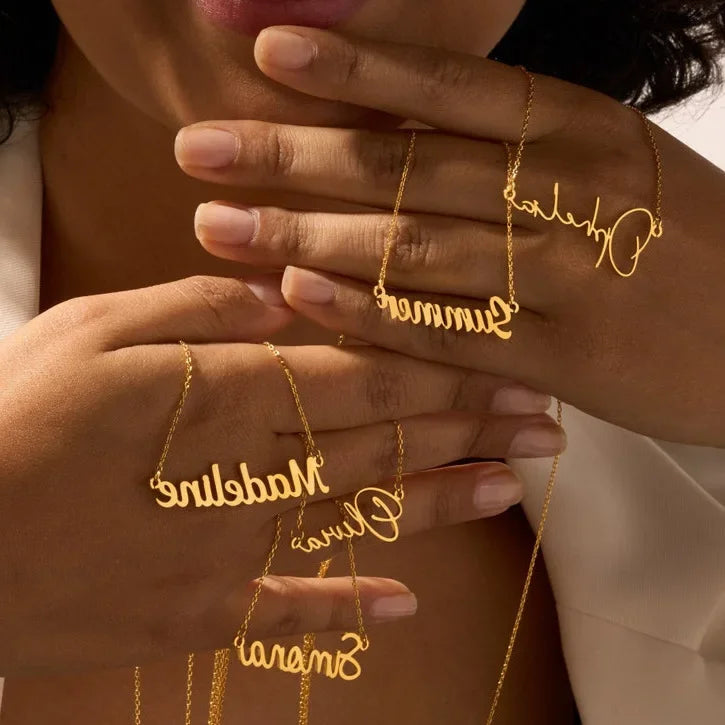 Gepersonaliseerde ketting met korte tekstregel