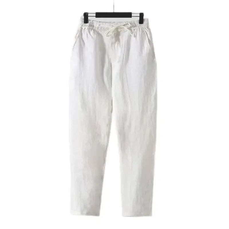 Linnen broek man met plooien – Voor een nette look