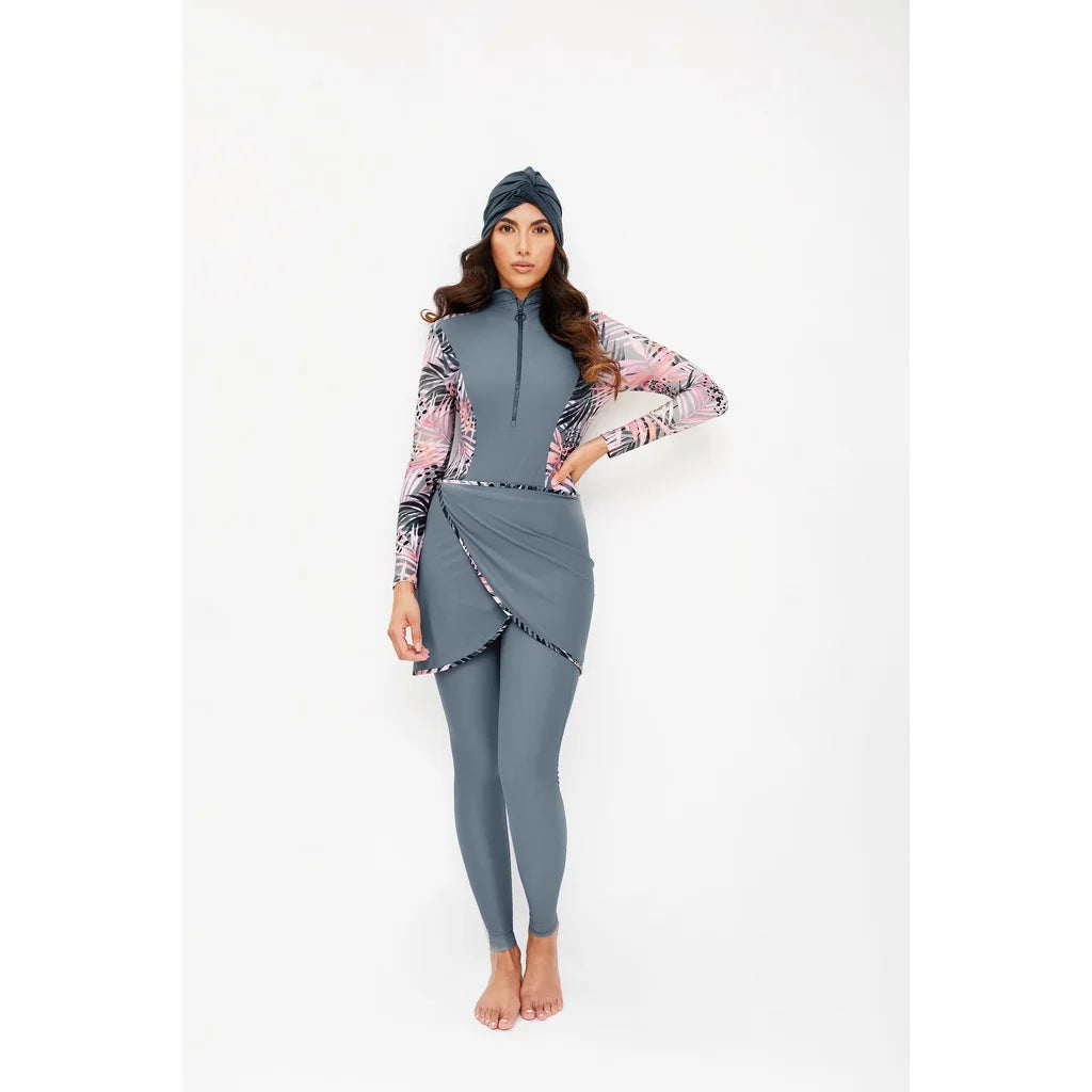 Badpak jurk met mesh details – Modern en luchtig